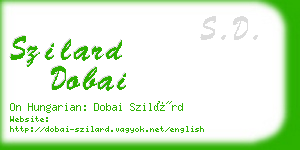 szilard dobai business card